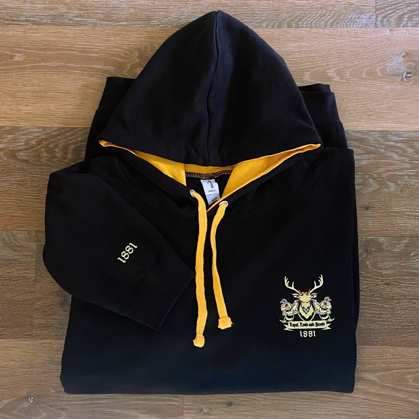 Watford - The 1881 Black and Yellow Adults Hoodie