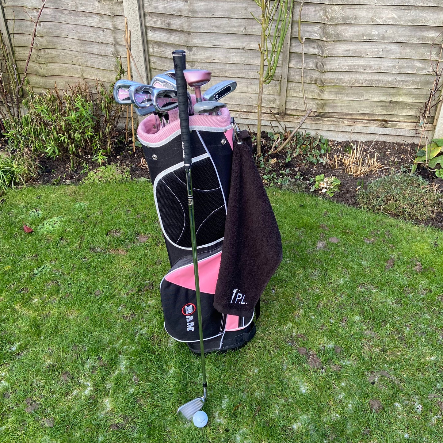 Personalised Cotton Golf Sports Towel with Metal Clip