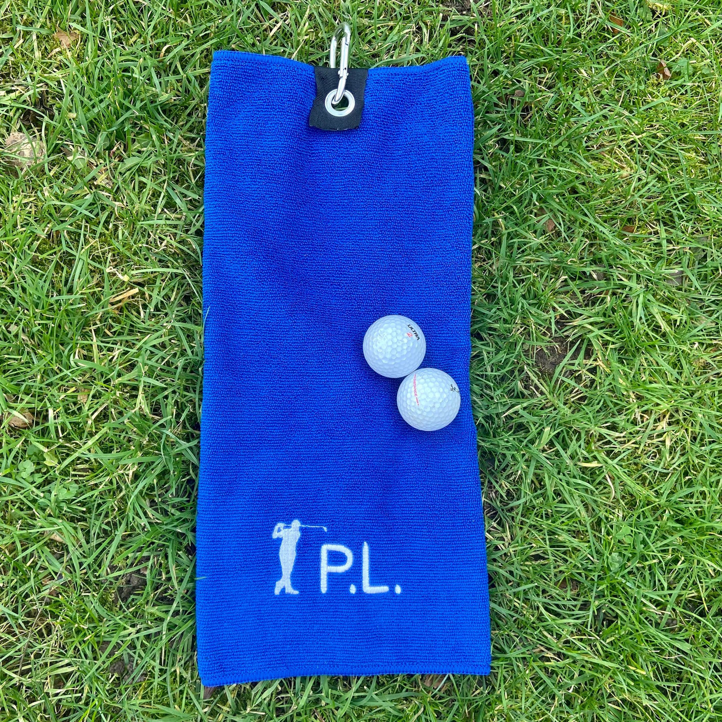Personalised Embroidered Microfibre Golf Sports Towel with Metal Clip