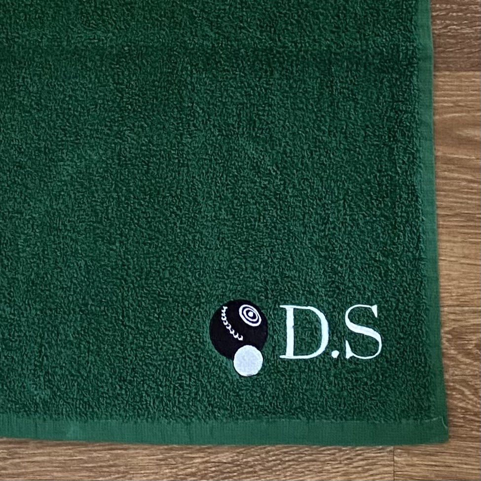 Personalised Cotton Bowls Sports Towel with Metal Clip