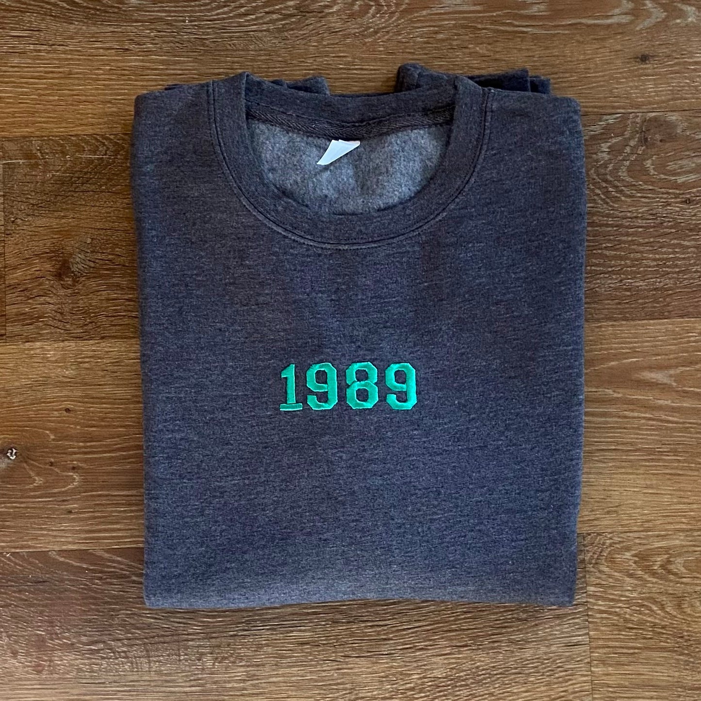 Personalised Embroidered Adults Unisex Year Sweatshirt. Personalised Gift Idea