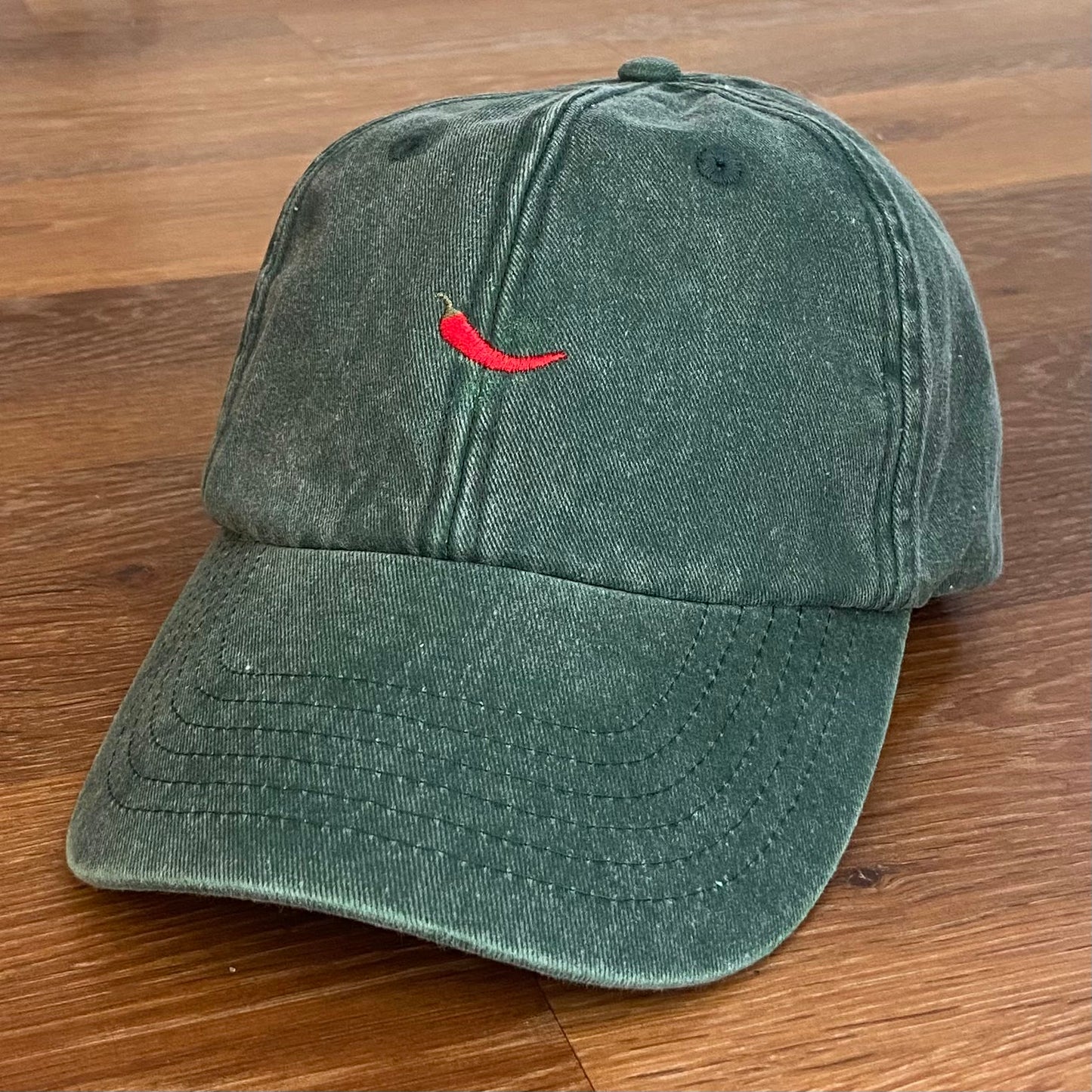 Embroidered Adults Baseball Cap with choice of Dumbell - Sunflower - Chilli Pepper or Rainbow Design