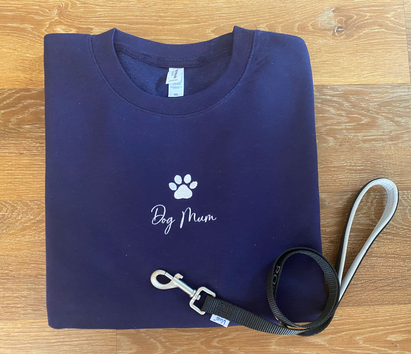 Dog Mum Embroidered Unisex Adults Sweatshirt. Dog Owner Gift