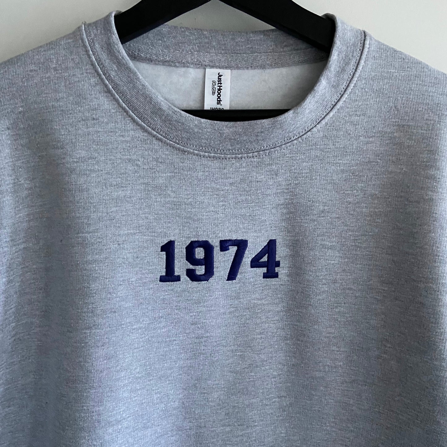 Personalised Embroidered Adults Unisex Year Sweatshirt. Personalised Gift Idea