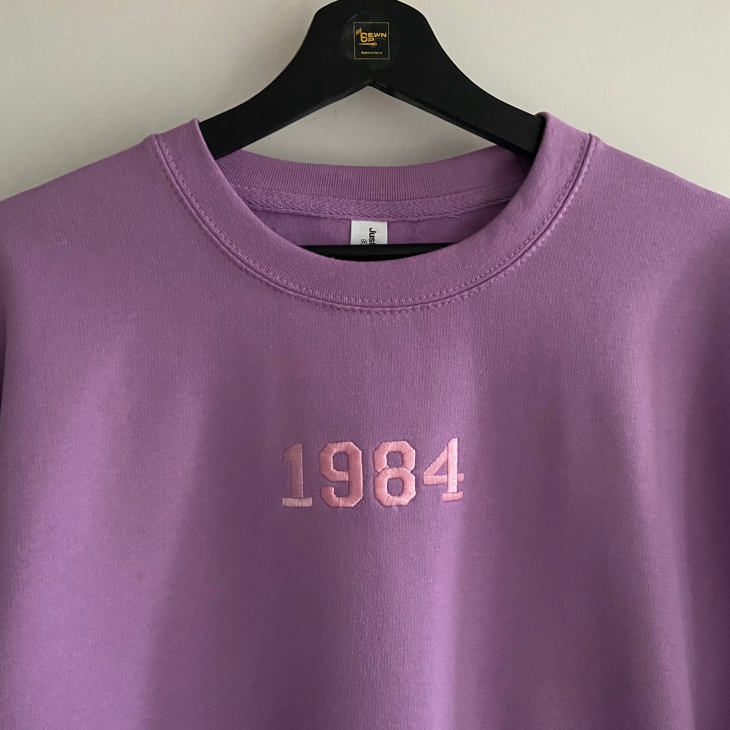 Personalised Embroidered Adults Unisex Year Sweatshirt. Personalised Gift Idea