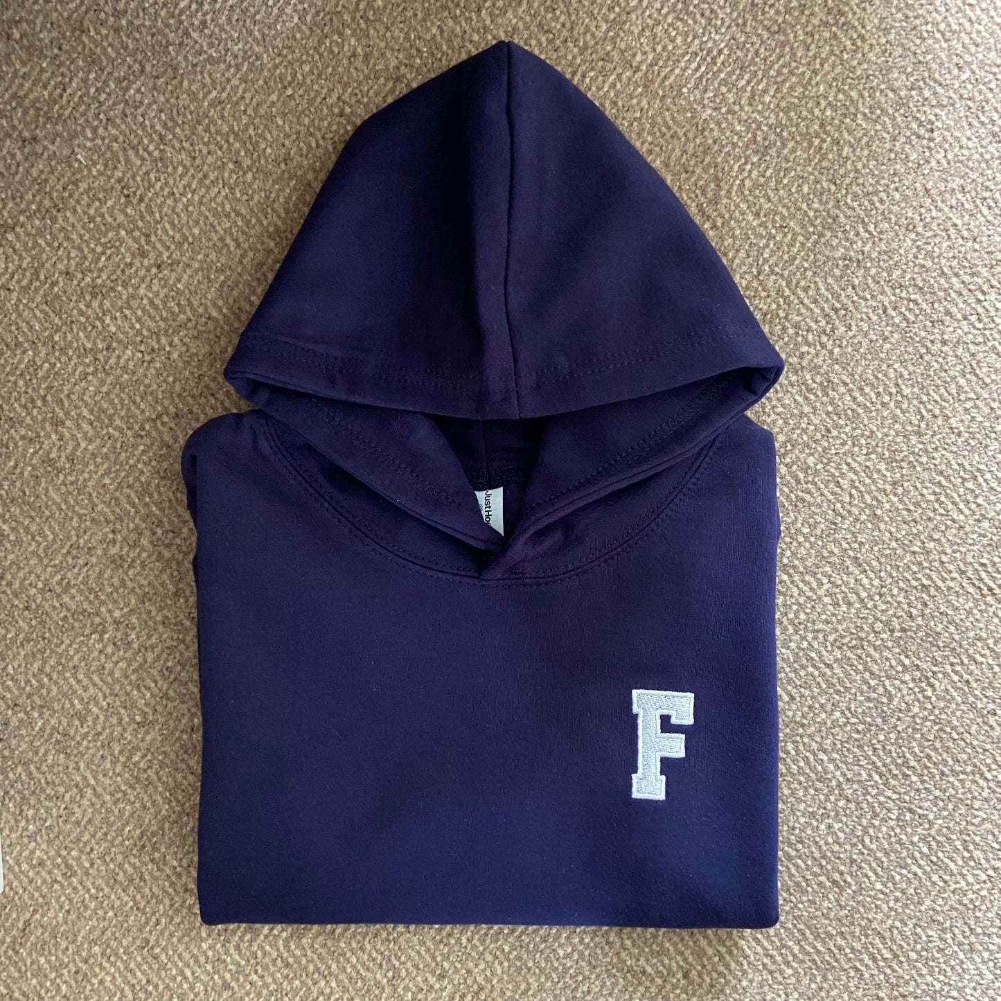 Varsity Style Font Monogrammed kid's Hoodie. Personalised Gift. Sports Clubs