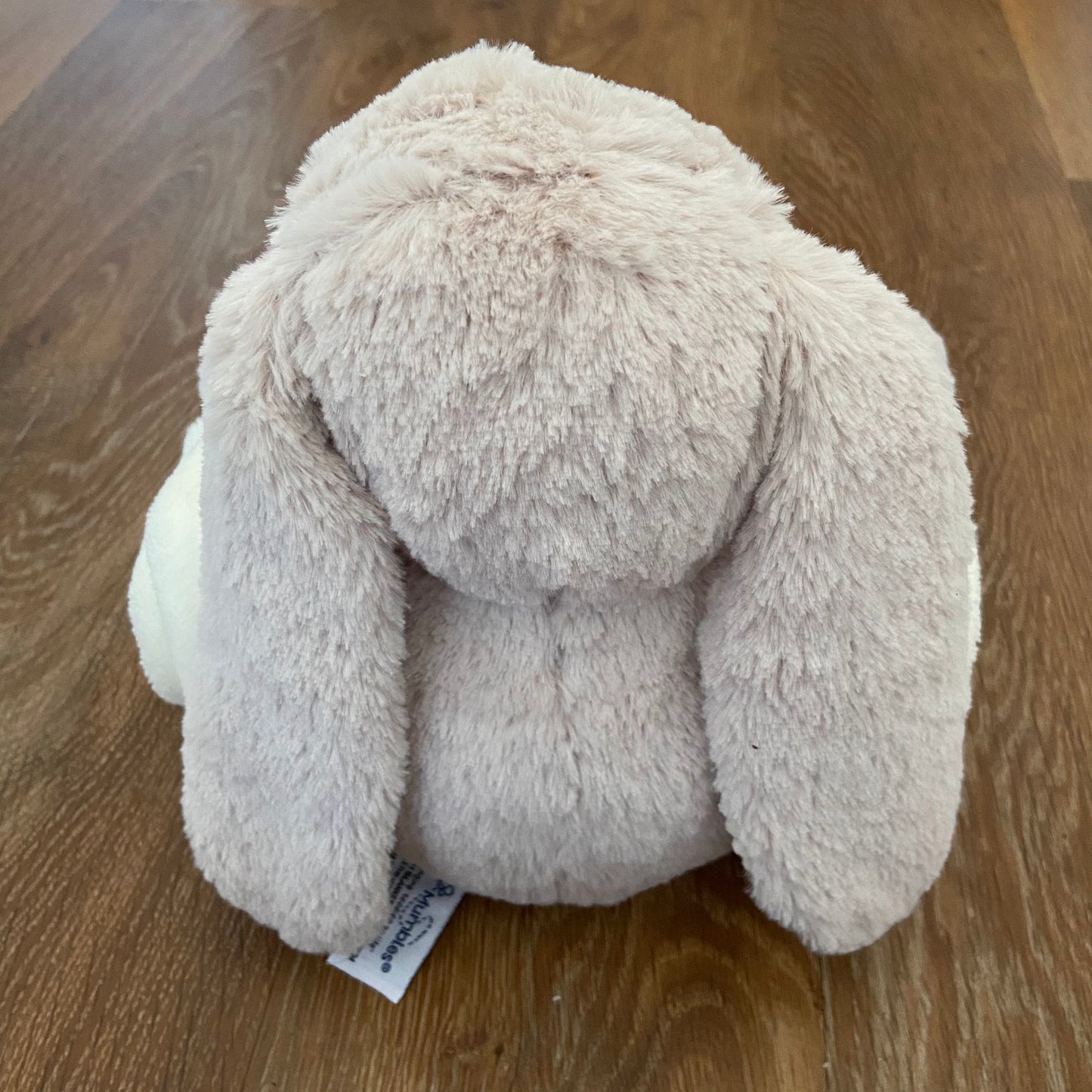 Fluffy Toy Rabbit with personalisable fleece embroidered blanket - Baby Gift - Christening Gift