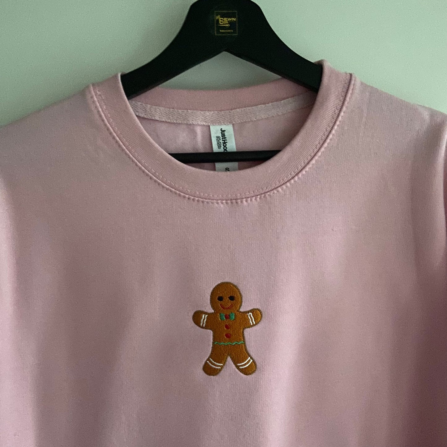 Christmas Gingerbread Design Adults Embroidered Unisex Sweatshirt