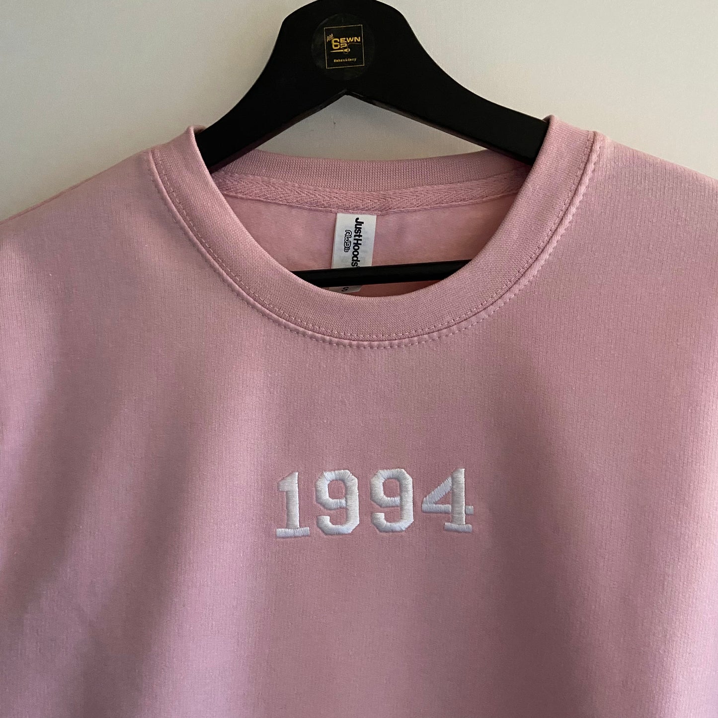 Personalised Embroidered Adults Unisex Year Sweatshirt. Personalised Gift Idea
