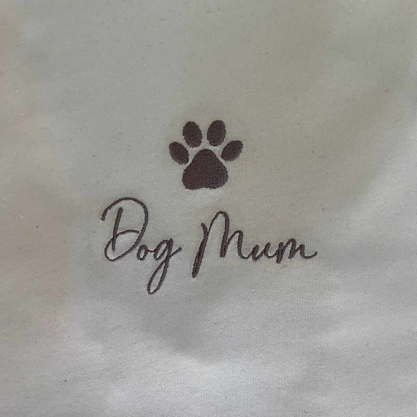 Dog Mum Embroidered Unisex Adults Short Sleeved Recycled Fabric T-Shirt