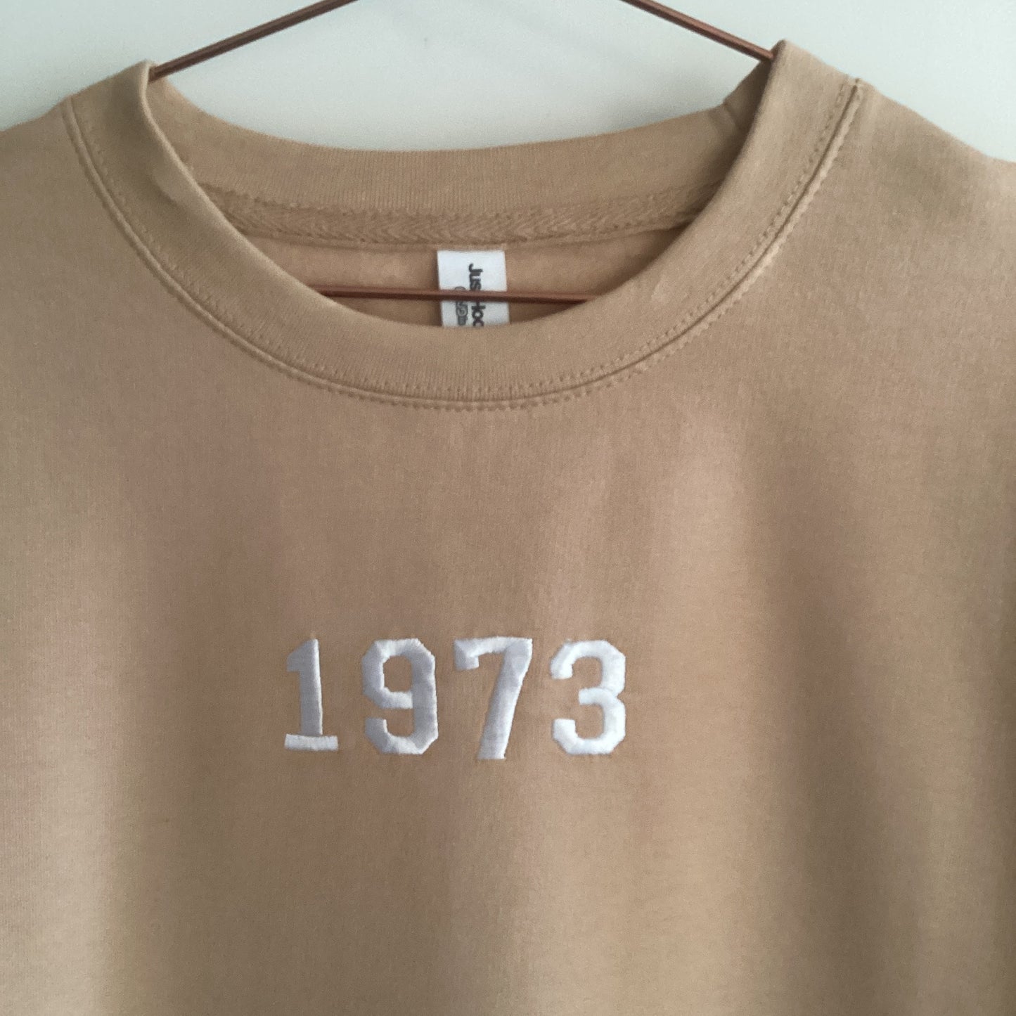 Personalised Embroidered Adults Unisex Year Sweatshirt. Personalised Gift Idea