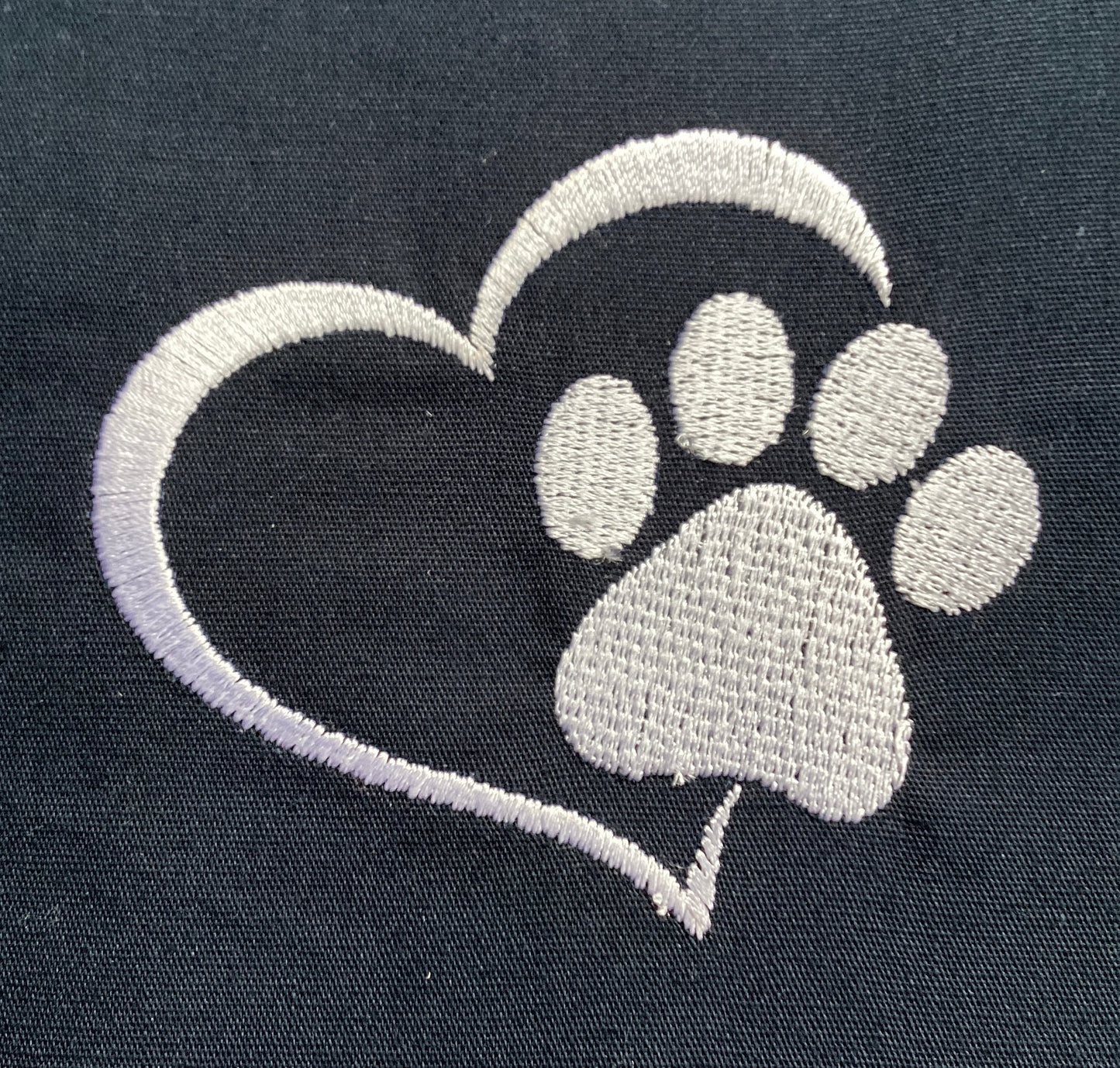 Paw Print / Personalised Embroidered Maxi Organic Cotton Tote Bag