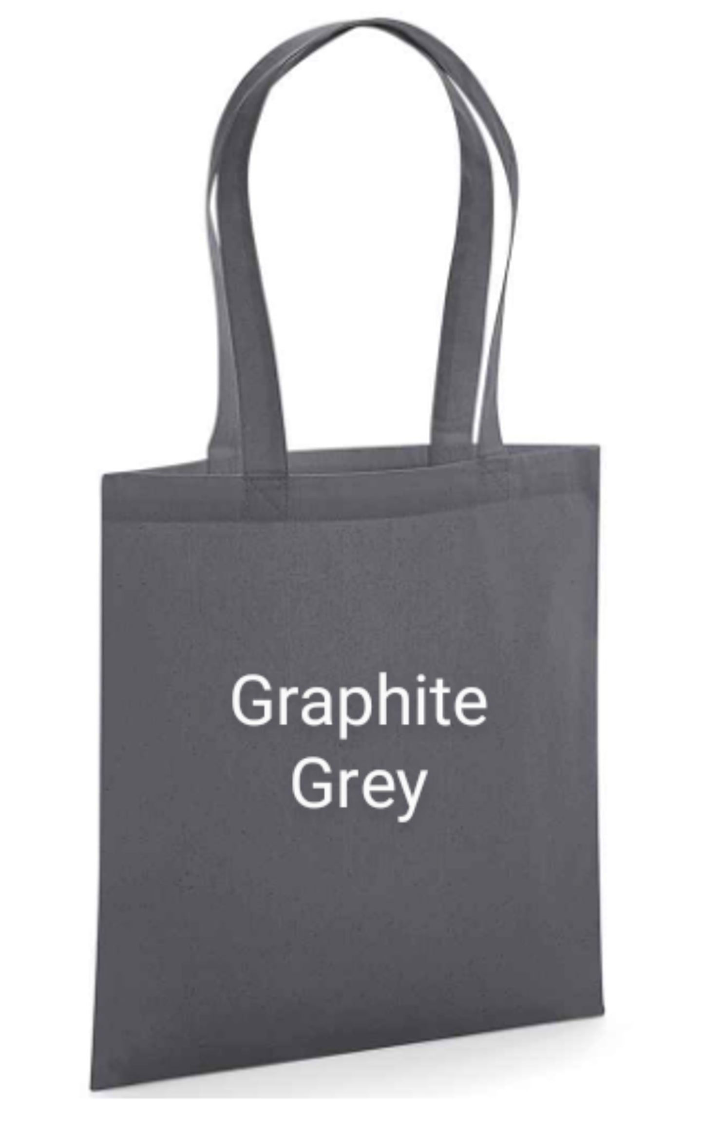 Love in Script Font Embroidered Organic Cotton Tote Bag