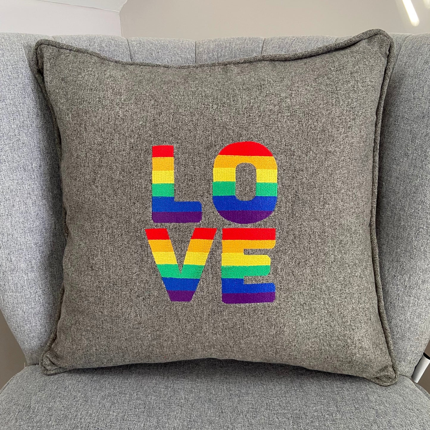 LOVE Motif Cushion Cover