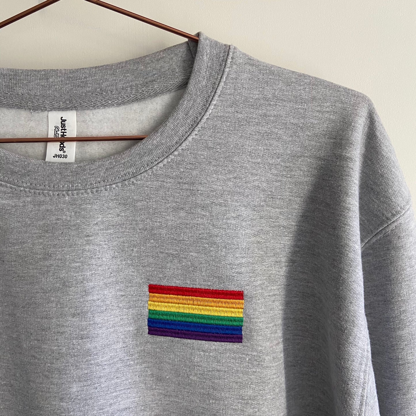 Rainbow Flag Motif Adults Unisex Sweatshirt