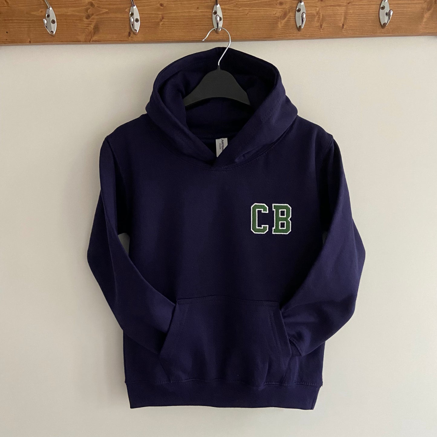 Varsity Font Monogrammed Kid's Hoodie