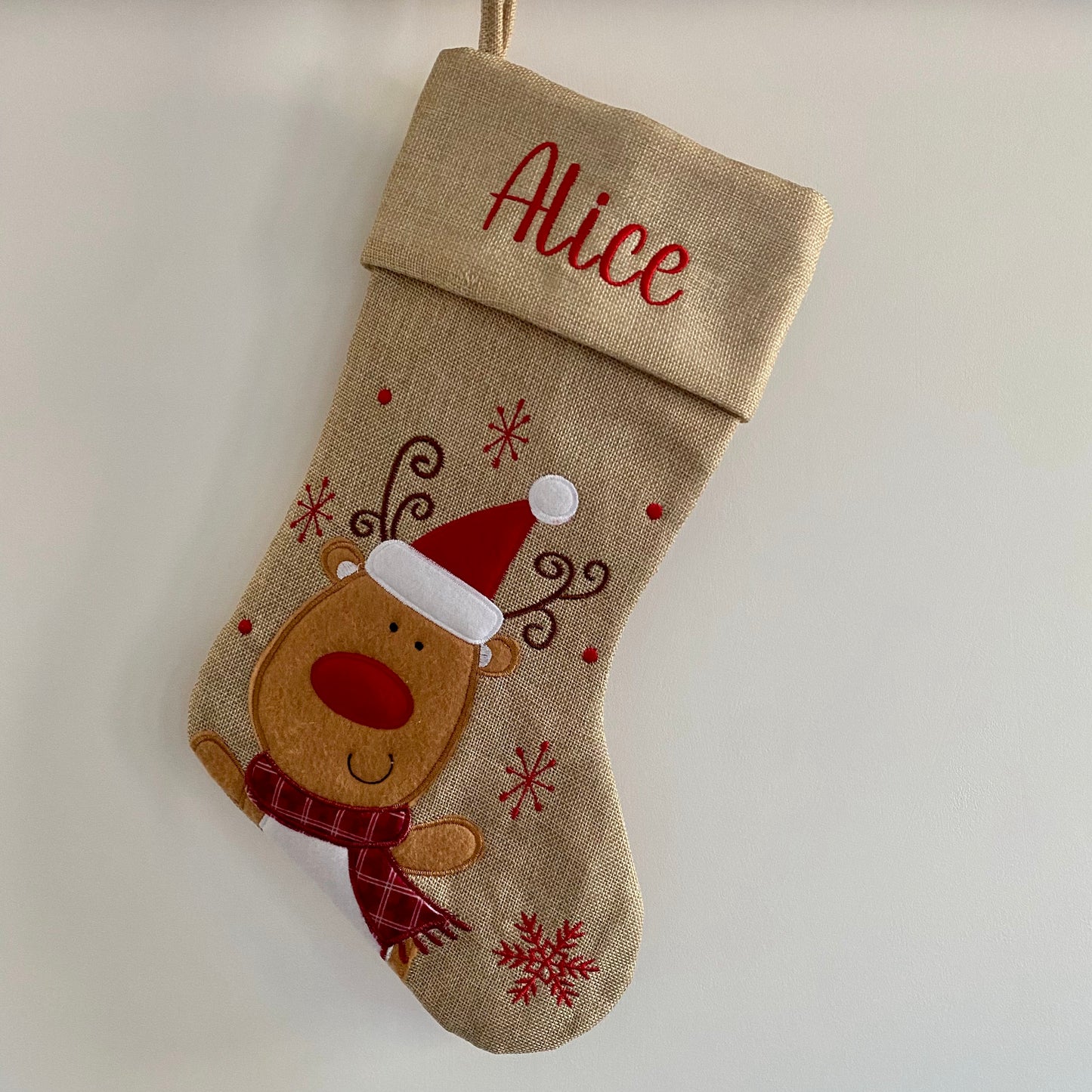 Personalised Embroidered Christmas Stocking