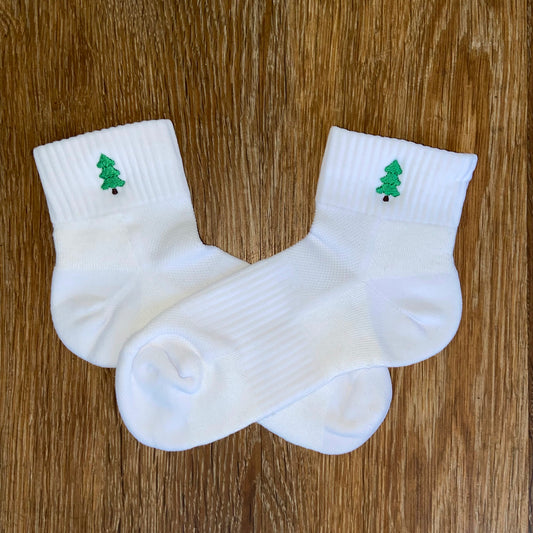 Christmas Tree Quarter Socks