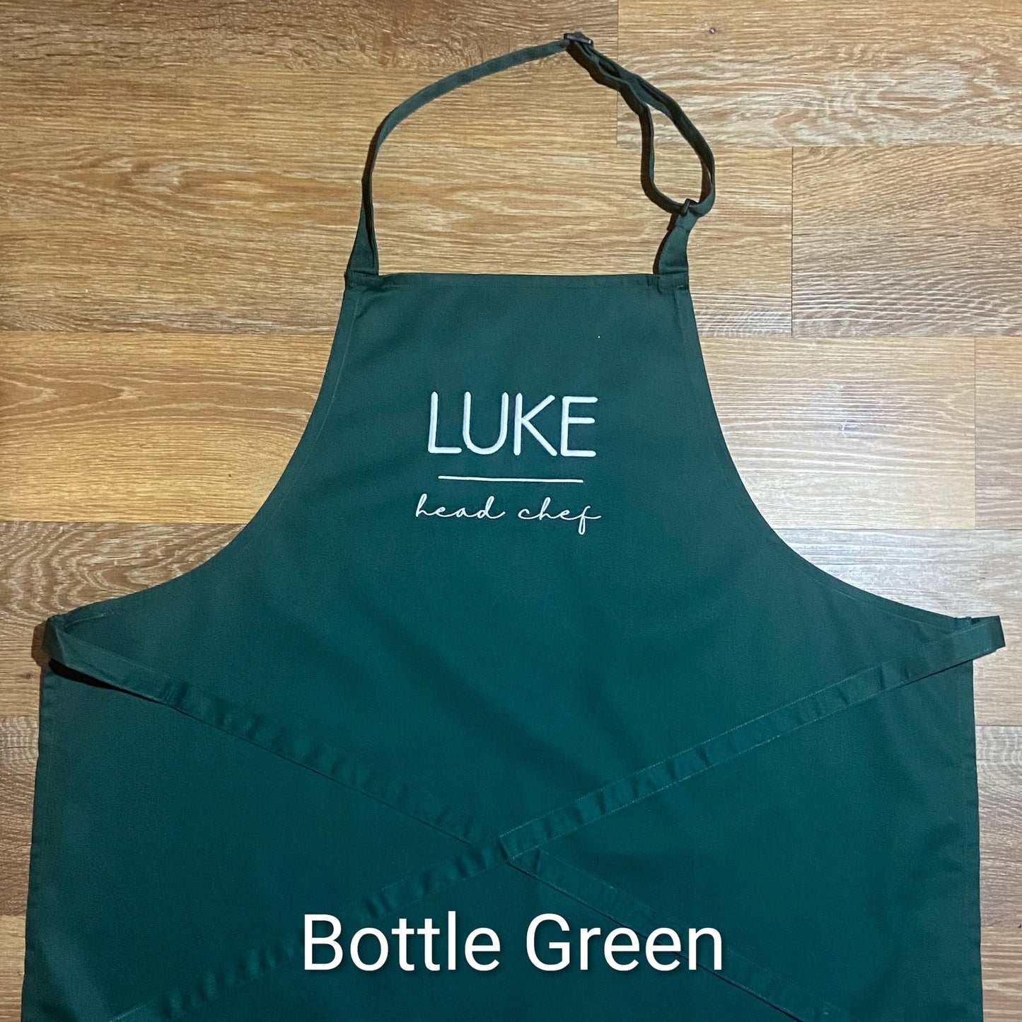 Personalised Embroidered Head Chef Unisex Adults Apron. Gift Idea