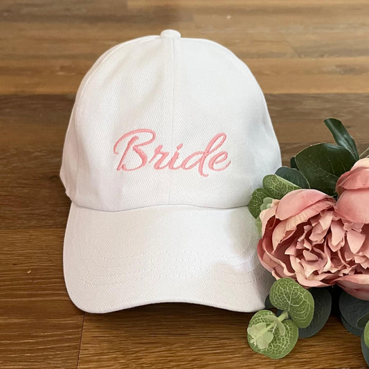 Bride Embroidered Adults Baseball Cap. Wedding. Hen-do. Bridal Party