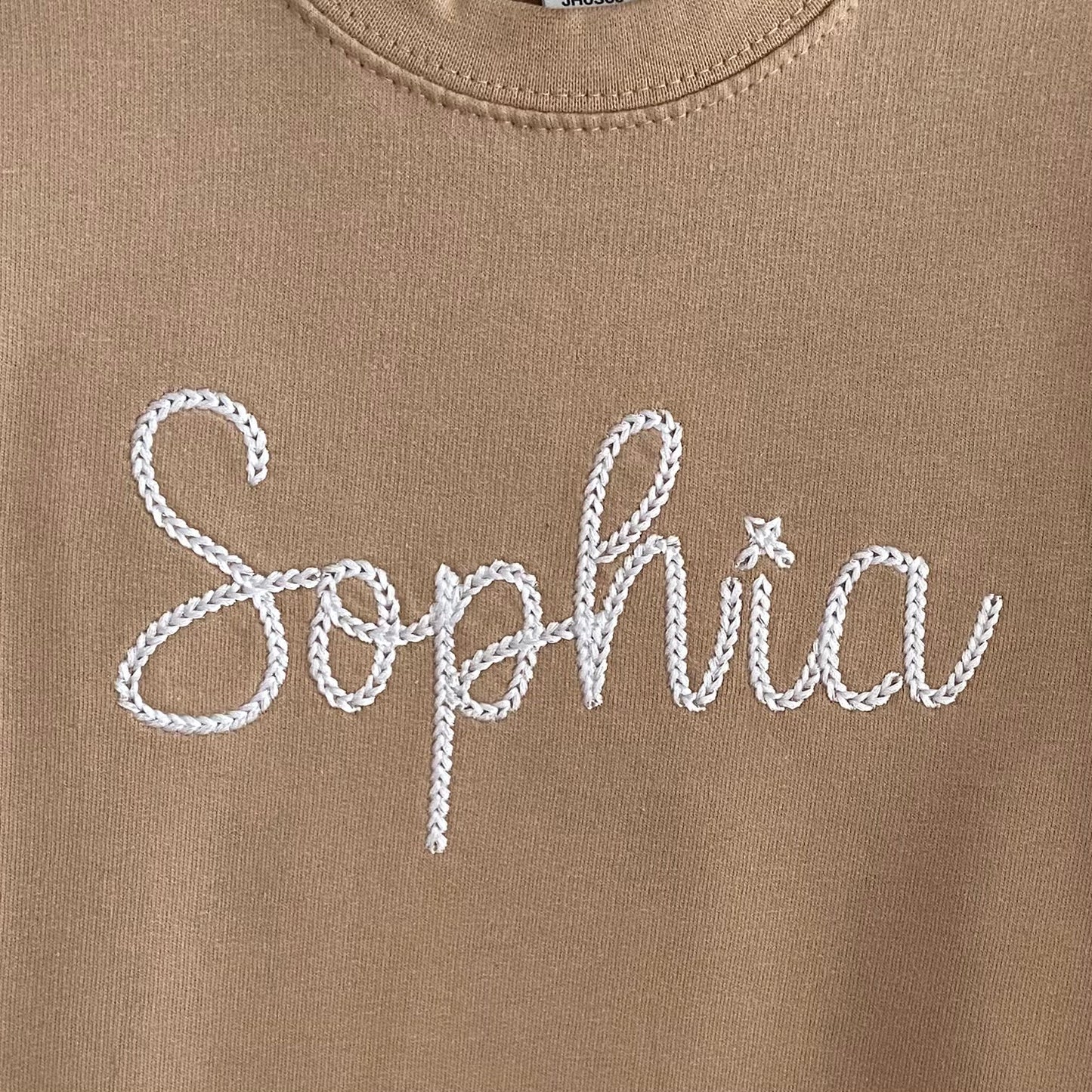 Chain Stitched Embroidered Personalised Kid's Sweatshirt