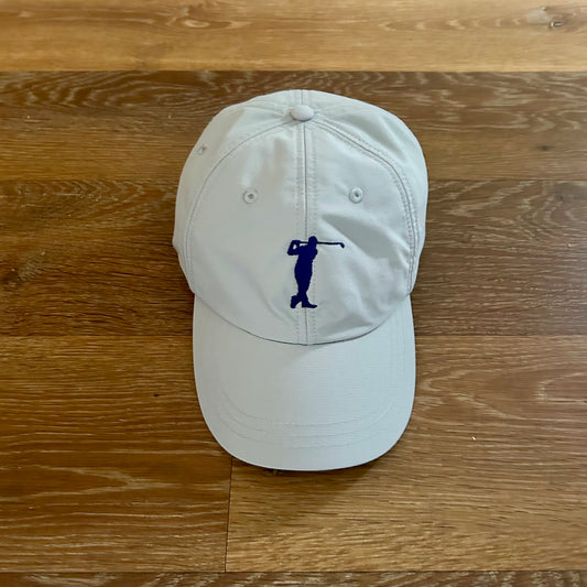 Golf Unisex Baseball Cap with Embroidered Golfer Design - Personalised with Initials