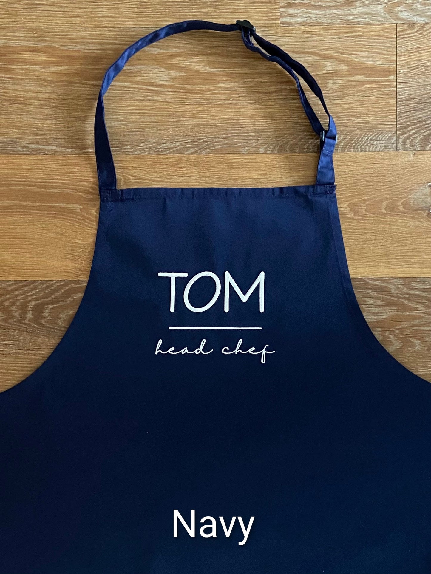 Personalised Embroidered Head Chef Unisex Adults Apron. Gift Idea