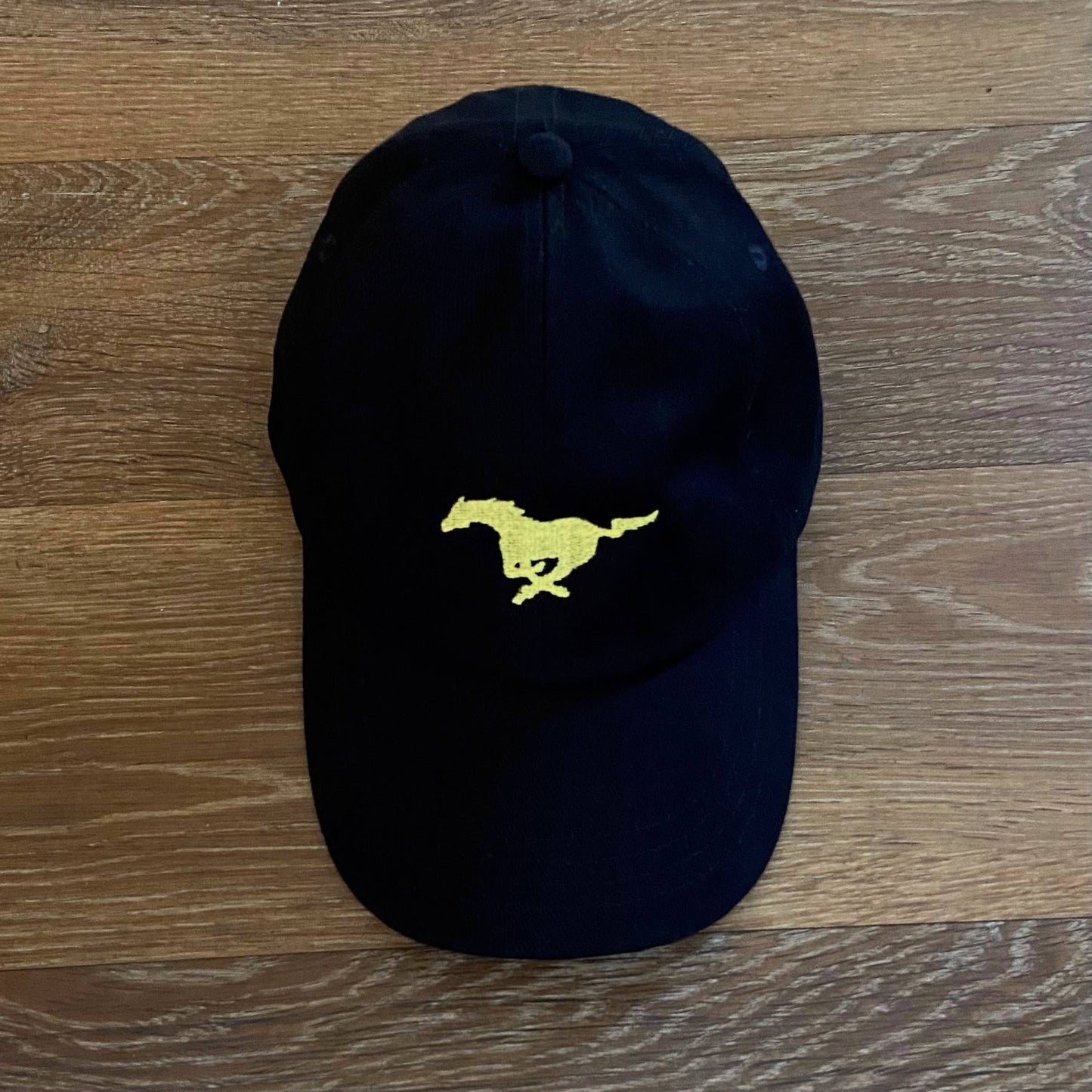 Mustang Running Horse Design Baseball Adults Unisex Black, Navy or White Cap. Gift Idea