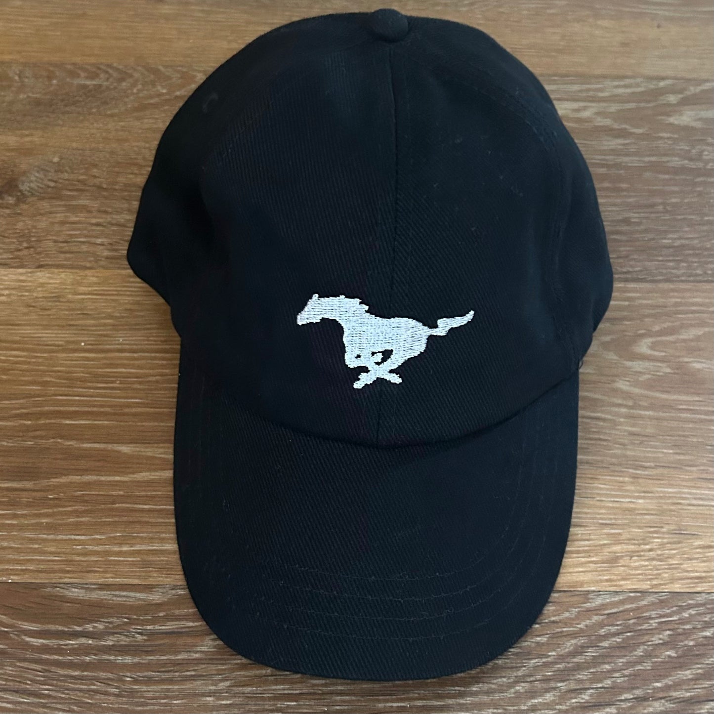 Mustang Running Horse Design Baseball Adults Unisex Black, Navy or White Cap. Gift Idea