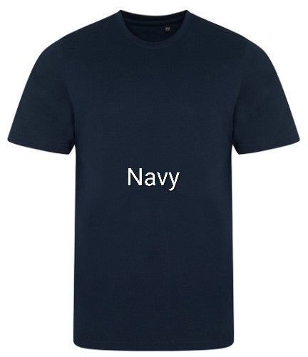 Mustang Running Horse Design Crew Neck Adults Black or Navy Unisex T-Shirt. Gift Idea.