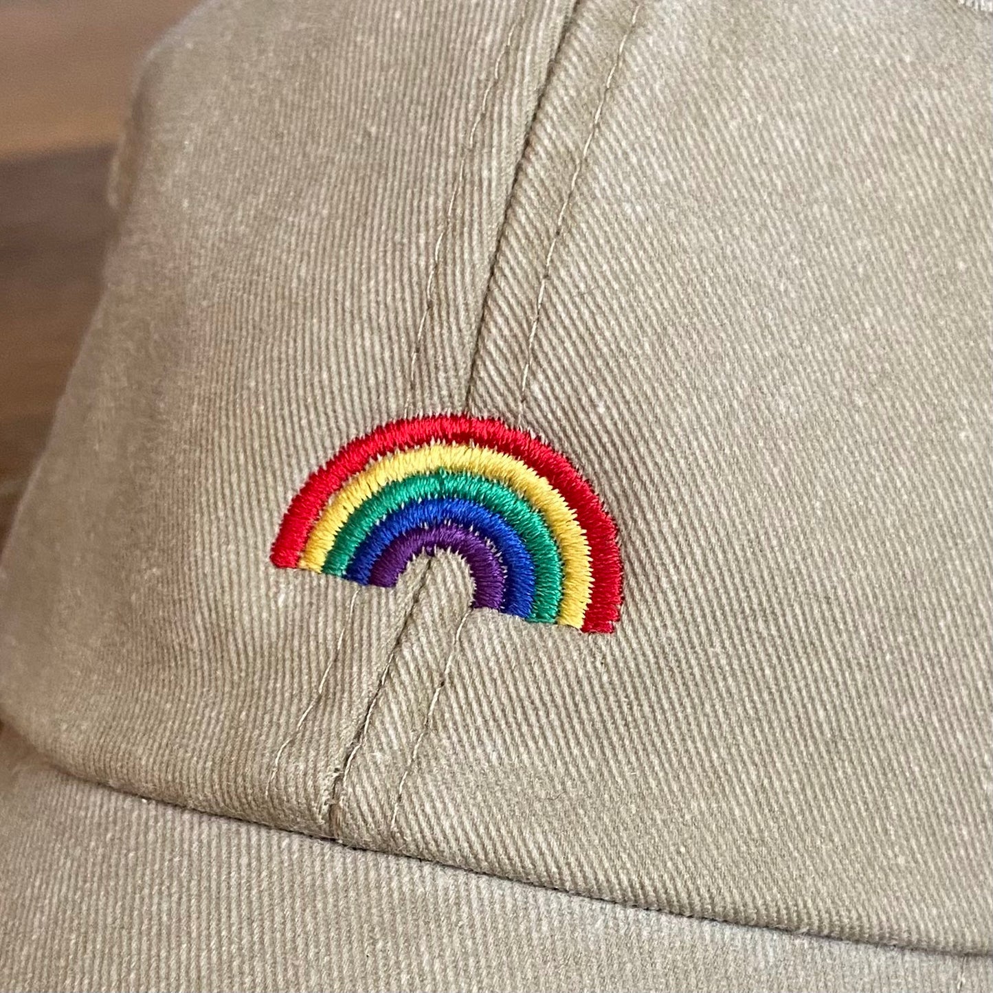 Embroidered Adults Baseball Cap with choice of Dumbell - Sunflower - Chilli Pepper or Rainbow Design