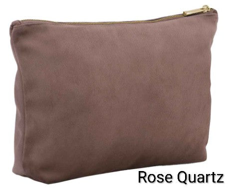 Personalised Embroidered Velvet Make up Cosmetics bag, Bridesmaid Gift, Travel Pouch.