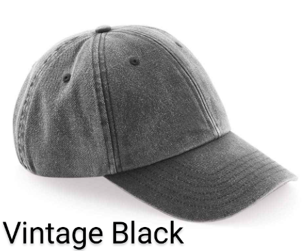 Personalised Year Adults Unisex Vintage Wash Embroidered Baseball Cap. Gift Idea