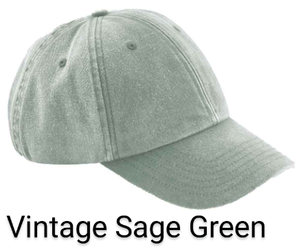 Personalised Year Adults Unisex Vintage Wash Embroidered Baseball Cap. Gift Idea