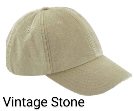 Personalised Year Adults Unisex Vintage Wash Embroidered Baseball Cap. Gift Idea