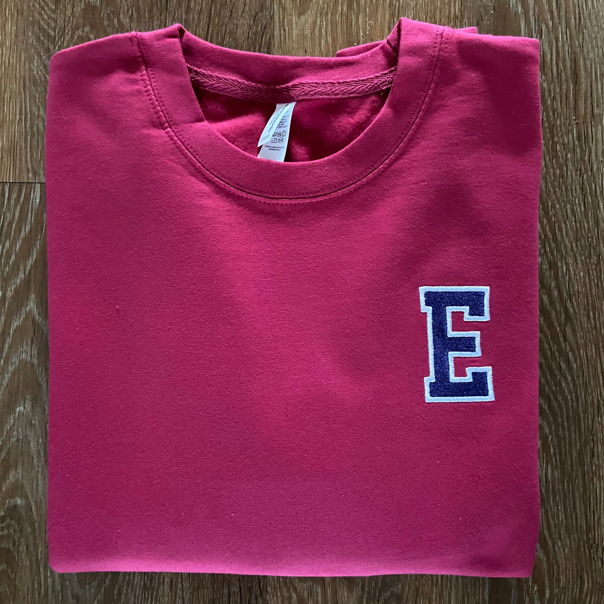Varsity Font Monogrammed Sweatshirt – All Sewn Up Embroidery